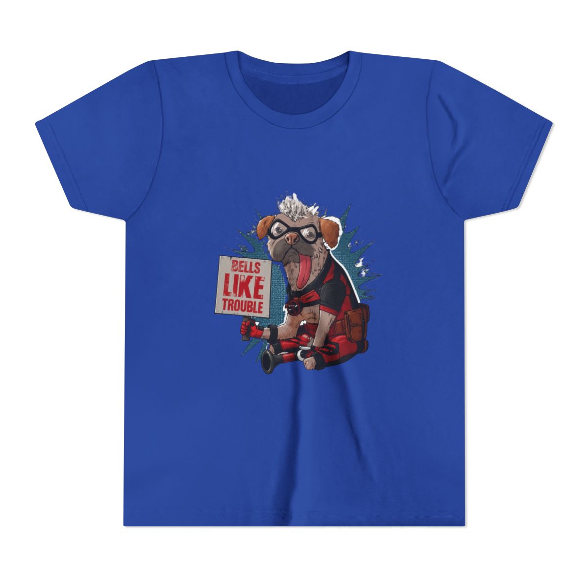 Marvel Deadpool Wolverine Dogpool Doodle Comic Boo T Shirt | Marvel's Wolverine (Kids) - alternate angle 4, merchandise