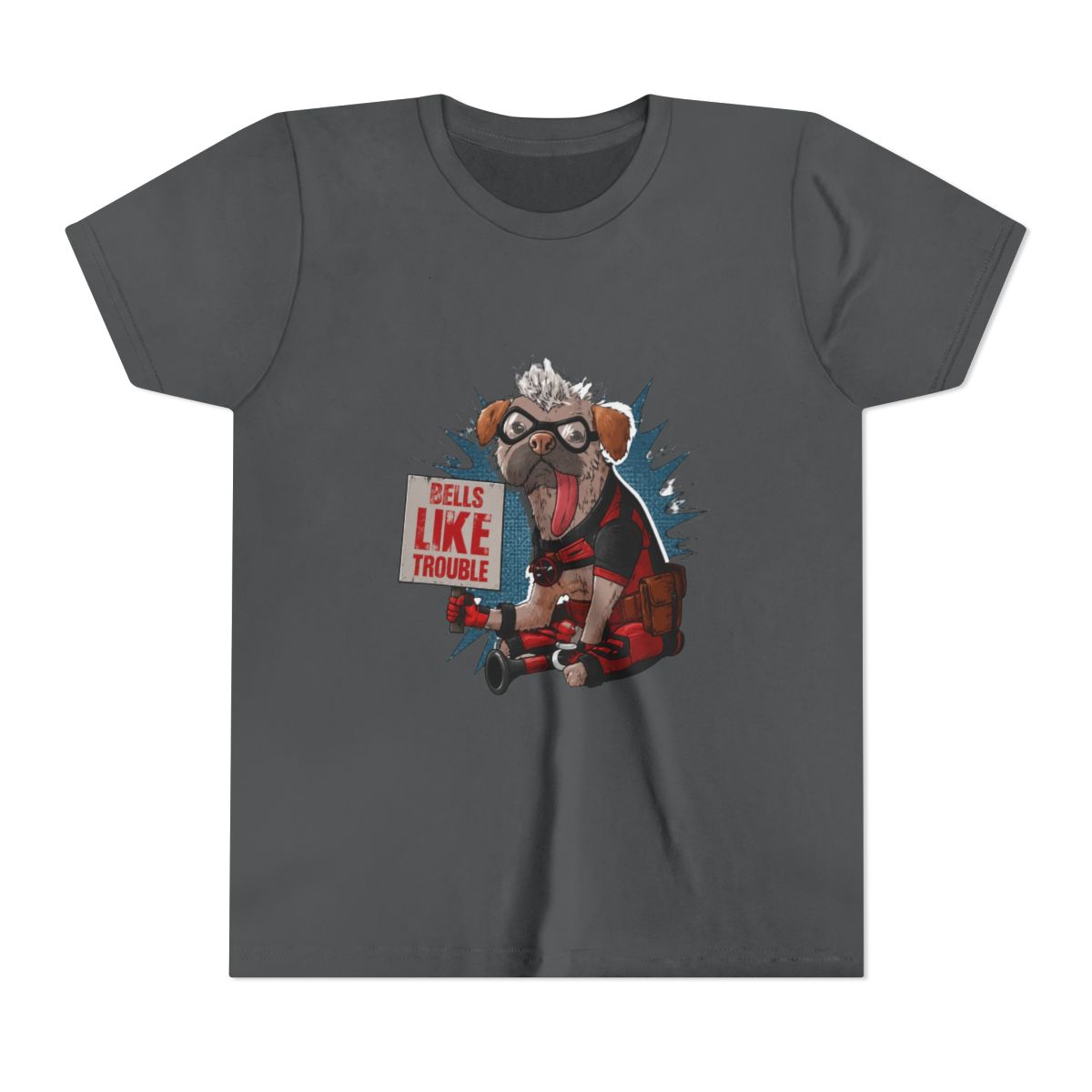 Marvel Deadpool Wolverine Dogpool Doodle Comic Boo T Shirt | Marvel's Wolverine (Kids) - alternate angle 5, merchandise